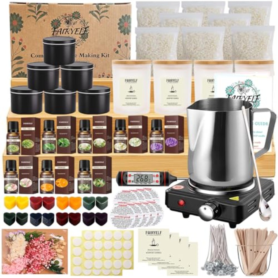 Candle Making Kit For Adults - Premium Candle Making Kit with Wax