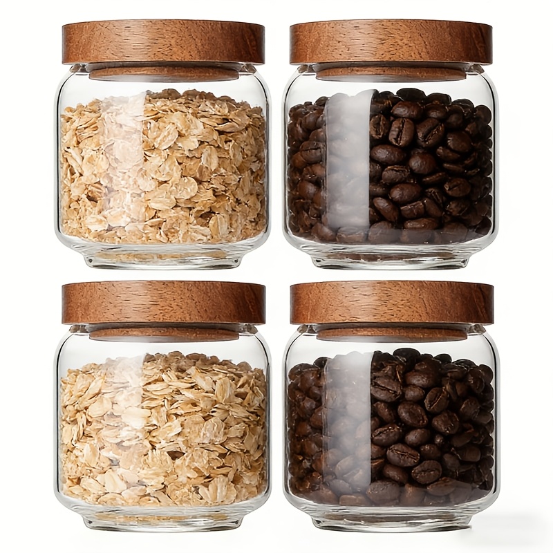 Candle Making Glass Jars - 4 Pack 15oz Clear Glass Jars