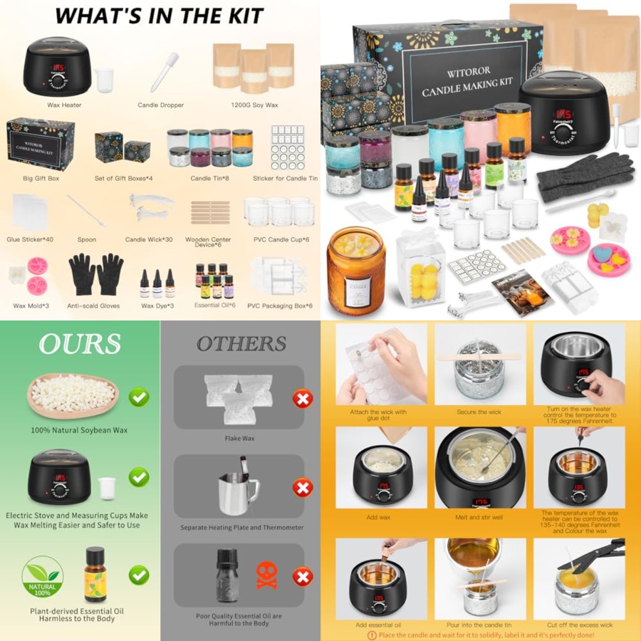 Candle Making Kit, Scented Can - Candle Making Kit For Adults recensione e prezzo