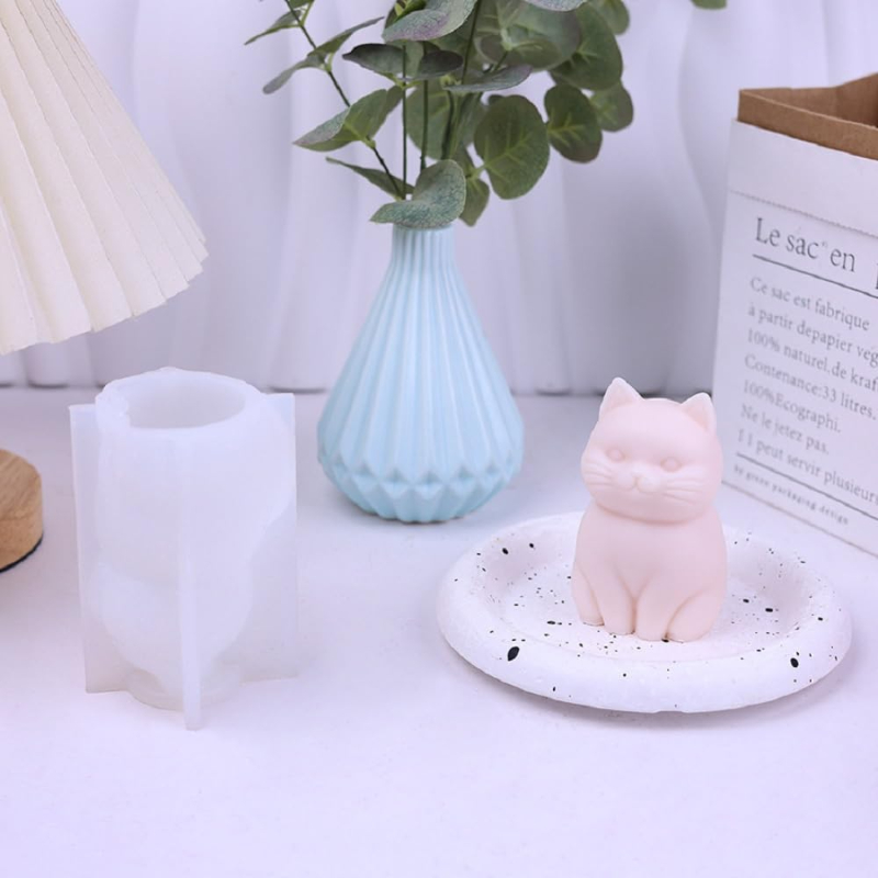 3D Fat Cat  Animal Silicone Ca - Candle Making Fat recensione e prezzo