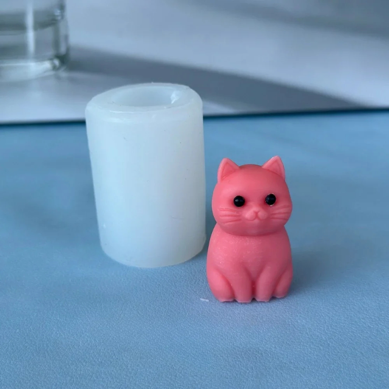 3D Fat Cat  Animal Silicone Ca - Candle Making Fat recensione e prezzo