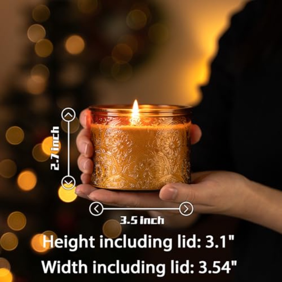 10 oz Embossed Glass Candle Co - Candle Making Glass Jars recensione e prezzo
