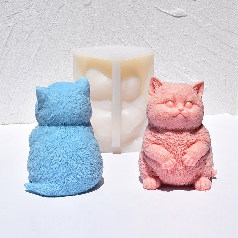 3D Fat Cat Silicone Candle Mol - Candle Making Fat recensione e prezzo
