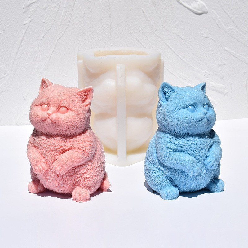 3D Fat Cat Silicone Candle Mol - Candle Making Fat recensione e prezzo