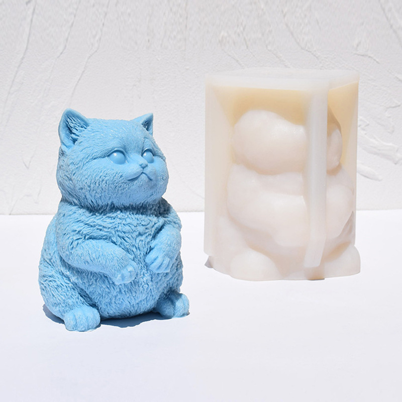 3D Fat Cat Silicone Candle Mol - Candle Making Fat recensione e prezzo