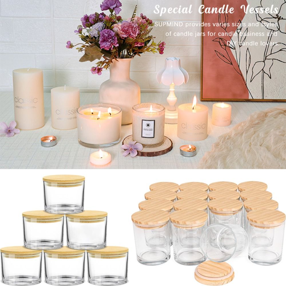Clear Glass Candle Jars Transp - Candle Making Glass Jars recensione e prezzo
