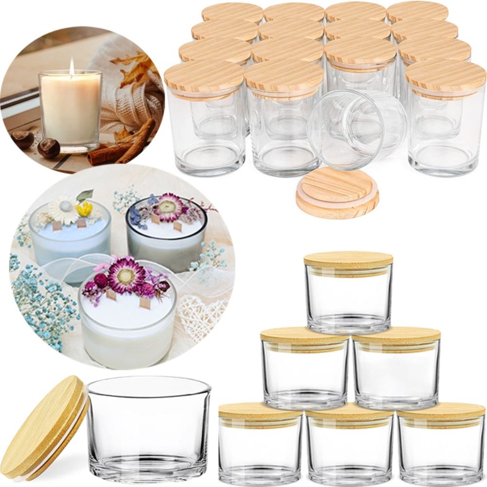 Clear Glass Candle Jars Transp - Candle Making Glass Jars recensione e prezzo