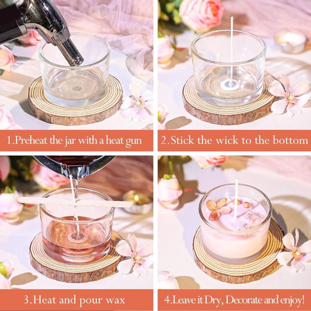 Clear Glass Candle Jars Transp - Candle Making Glass Jars recensione e prezzo