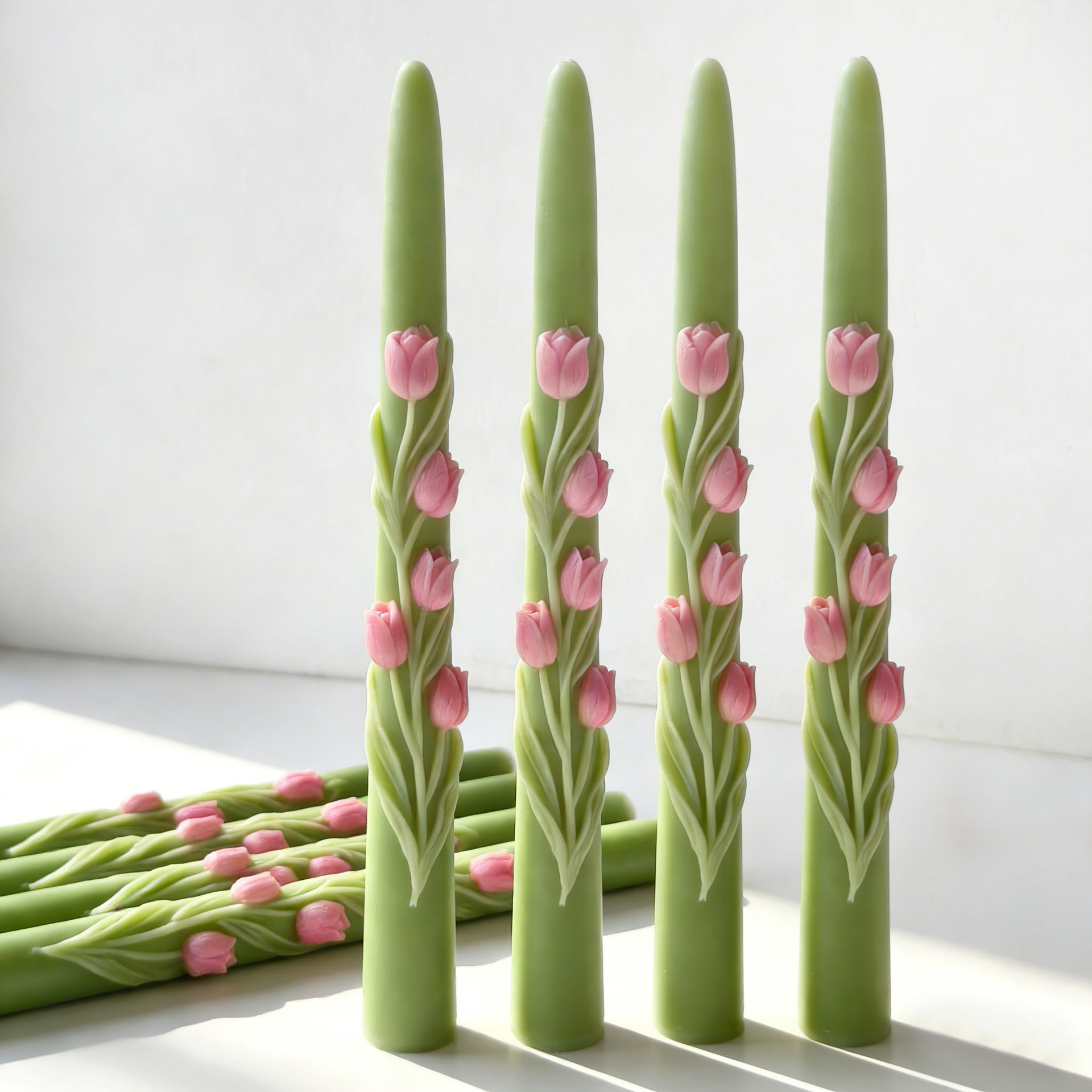 Long Pole Flower Taper Candle  - Candle Making Soy Wax recensione e prezzo