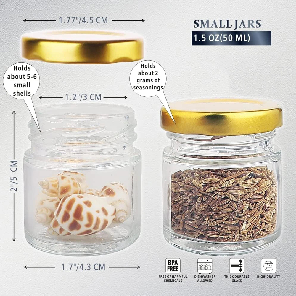Small Glass Jars with Lids, 1. - Candle Making Glass Jars recensione e prezzo