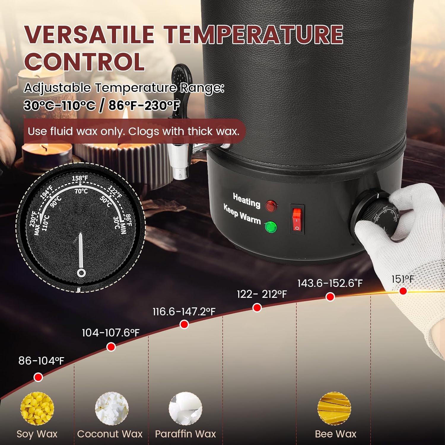 8L Electric Wax Melter for Can - Candle Making Wax recensione e prezzo