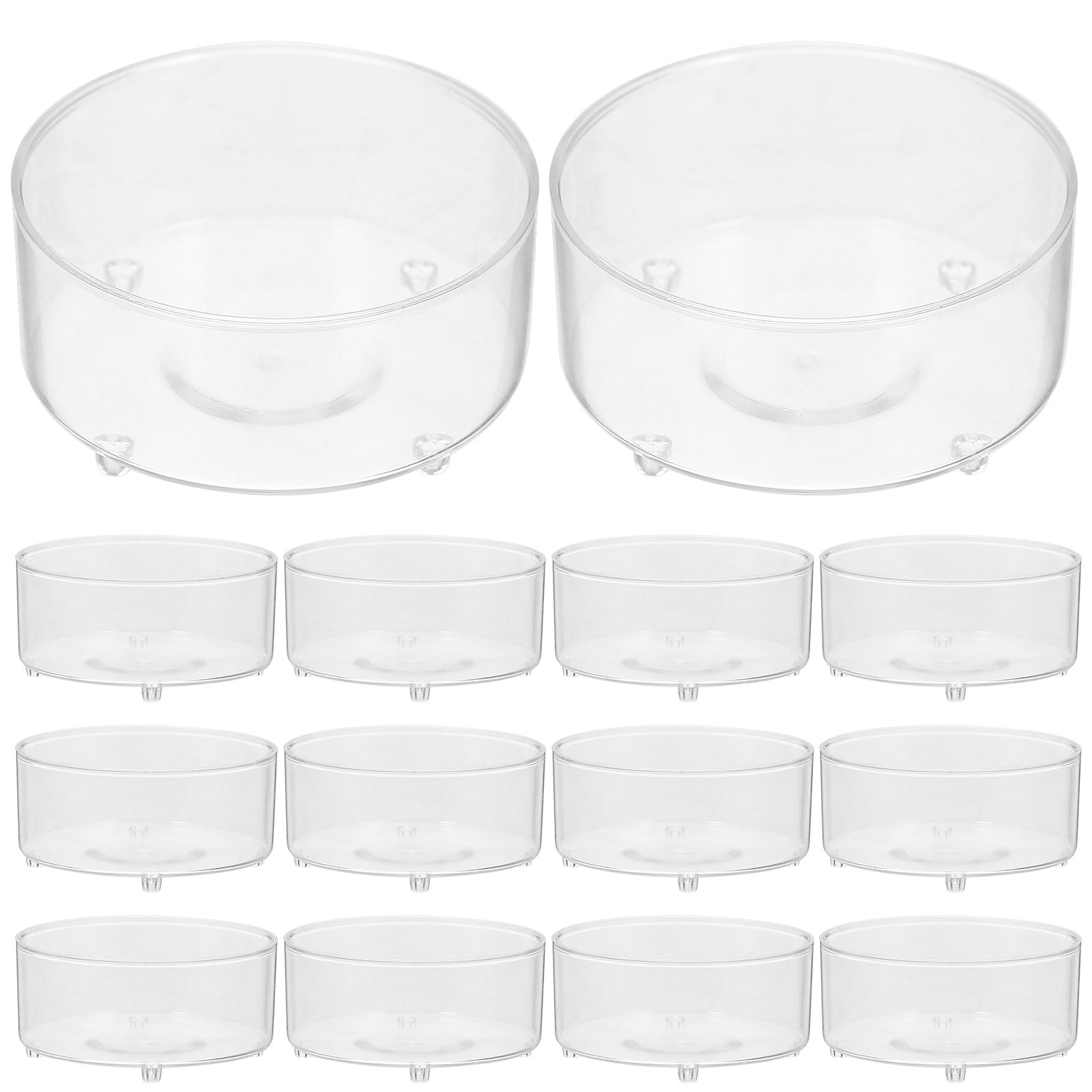 100pcs Plastic Holder Clear Cu - Candle Making Glass Jars recensione e prezzo