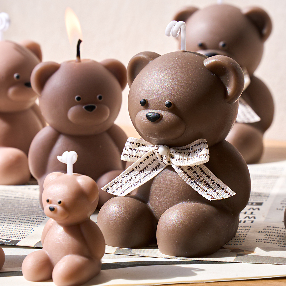S/M/L Size Bear Silicone Candl - Candle Making Fat recensione e prezzo