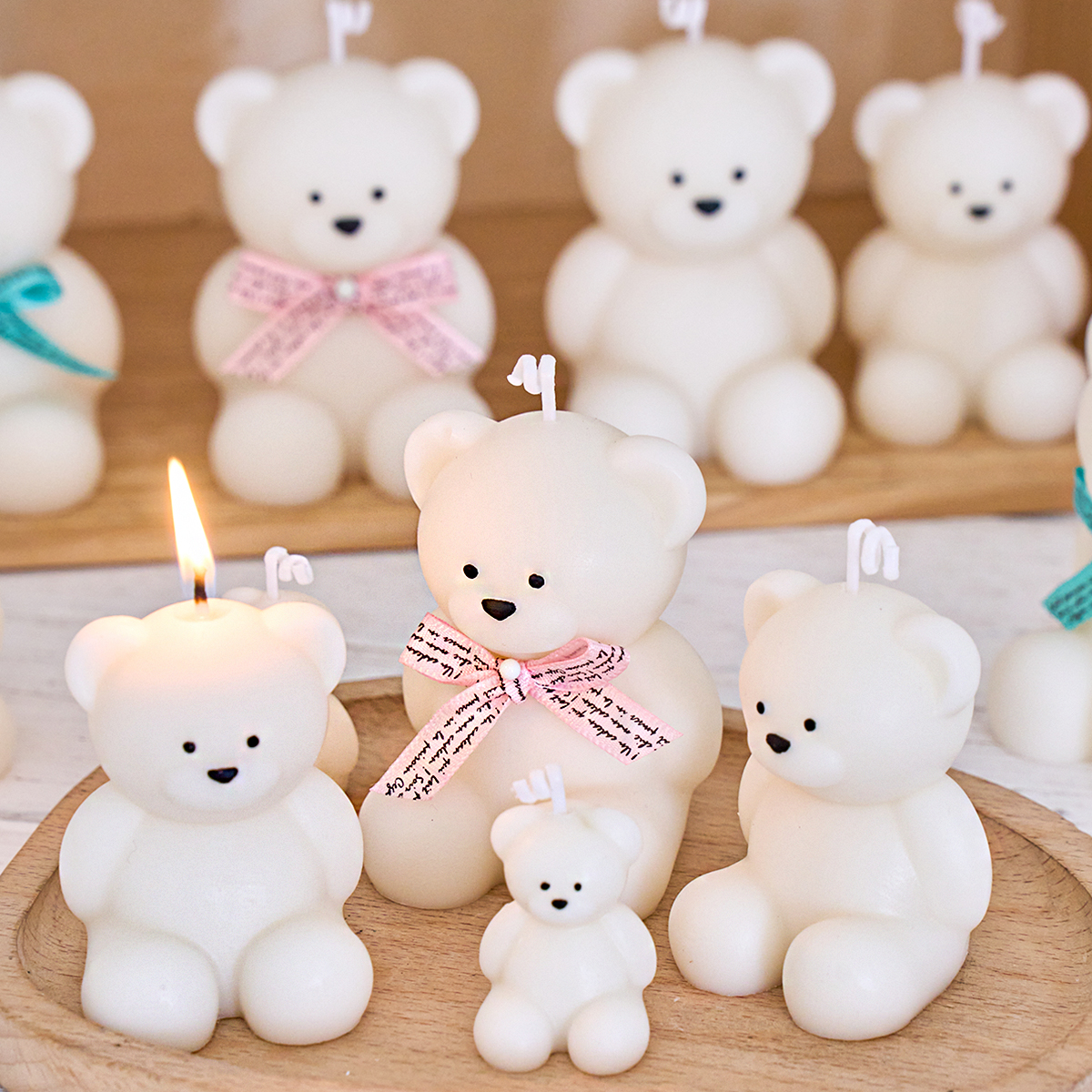 S/M/L Size Bear Silicone Candl - Candle Making Fat recensione e prezzo