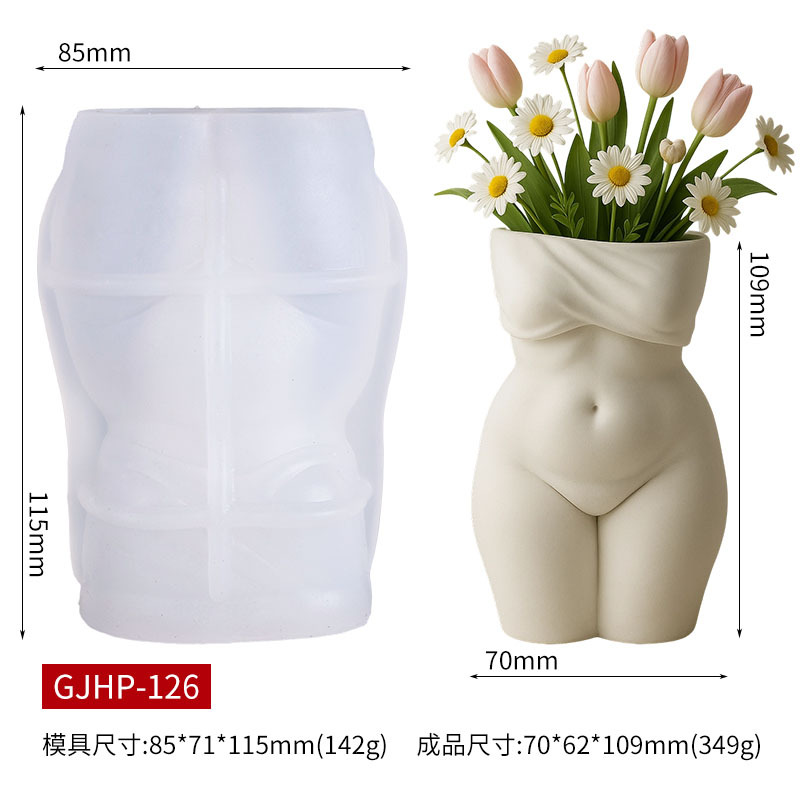 3D Chubby Female Torso Vase Si - Candle Making Fat recensione e prezzo