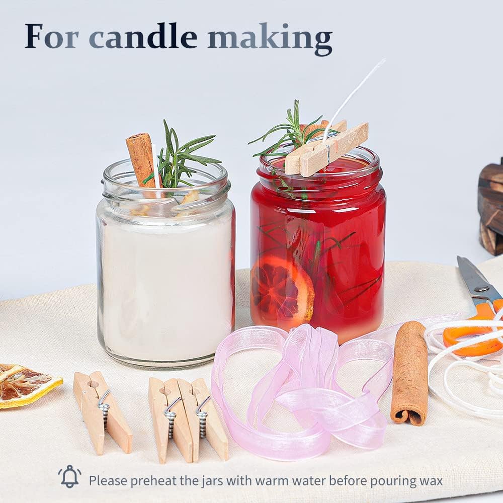 8 oz Small Glass Jars with Air - Candle Making Glass Jars recensione e prezzo