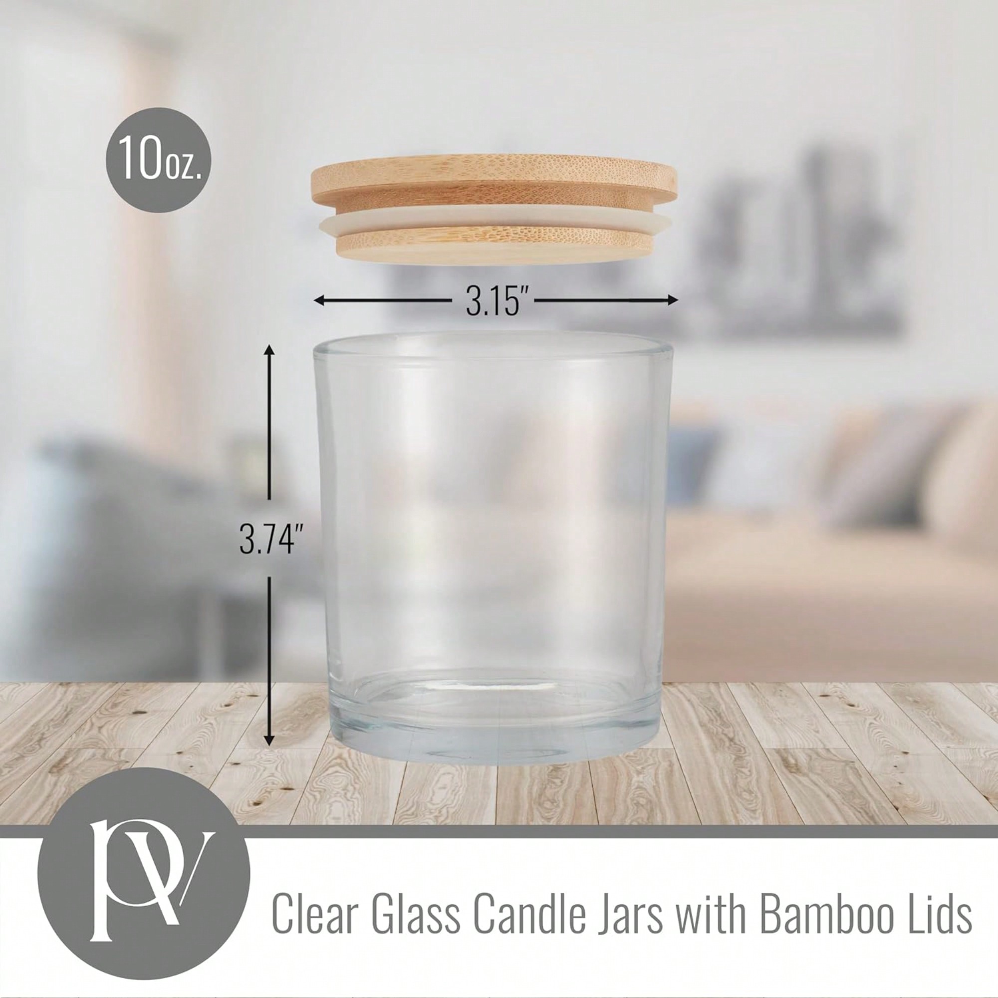 10 Oz. Glass Candle Jars With  - Candle Making Glass Jars recensione e prezzo