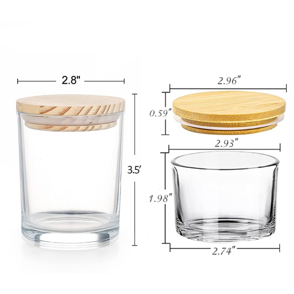 Clear Glass Candle Jars Small  - Candle Making Glass Jars recensione e prezzo