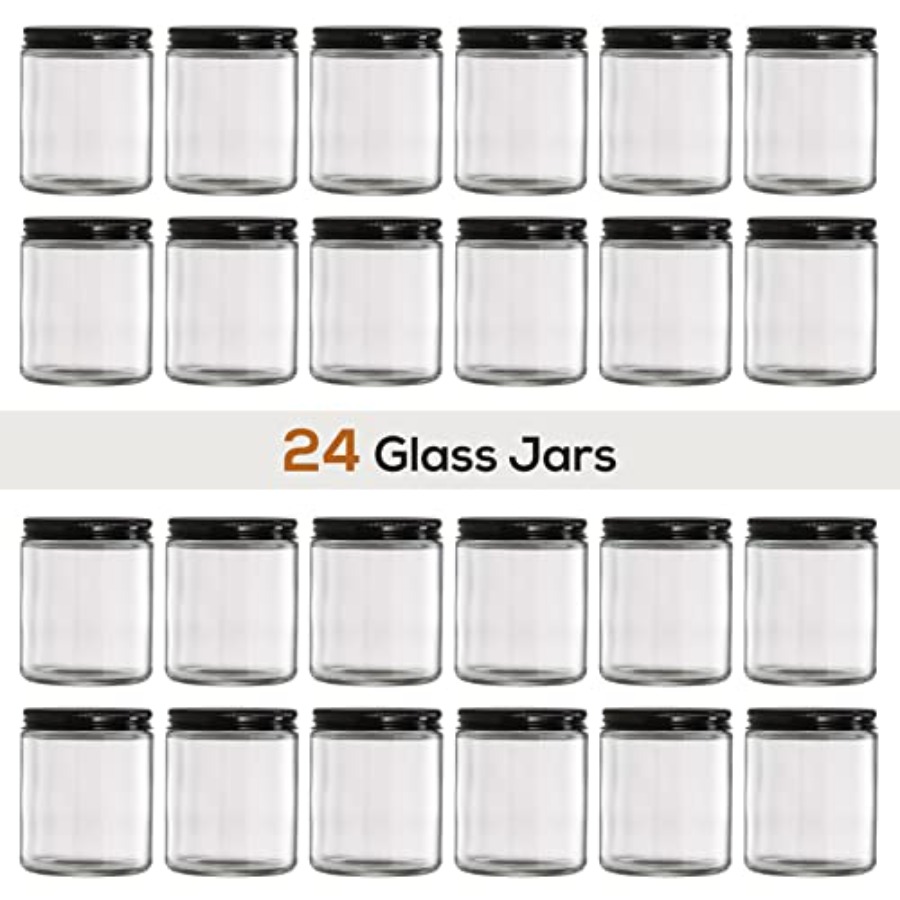 Pack 8 OZ Thick Glass Jars wit - Candle Making Glass Jars recensione e prezzo