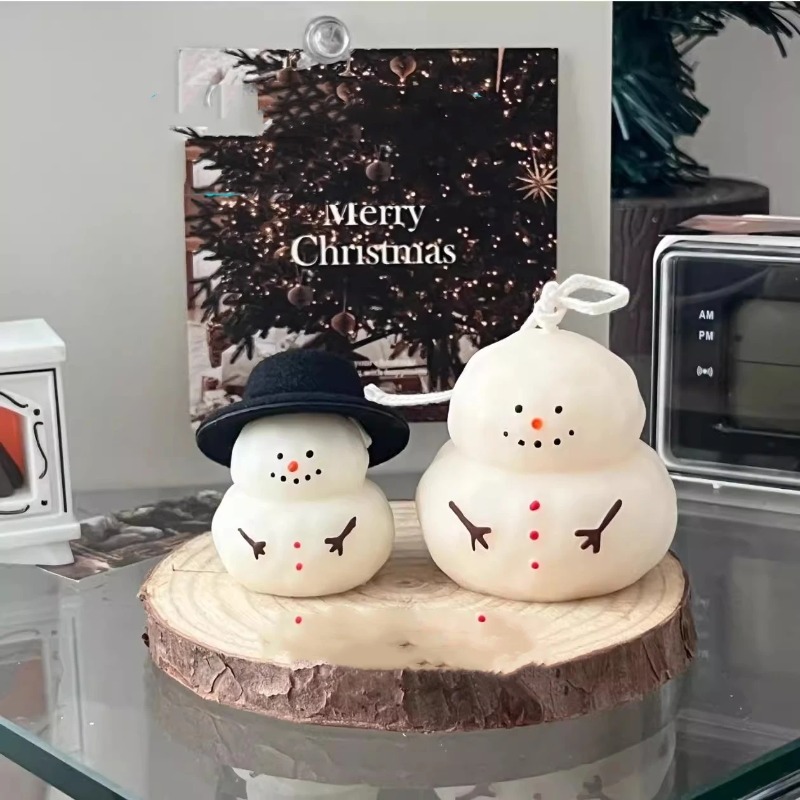 Fat snow man silicone mold DIY - Candle Making Fat recensione e prezzo