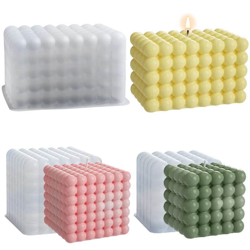 Large Bubble Cube Candles Sili - Candle Making Wax recensione e prezzo