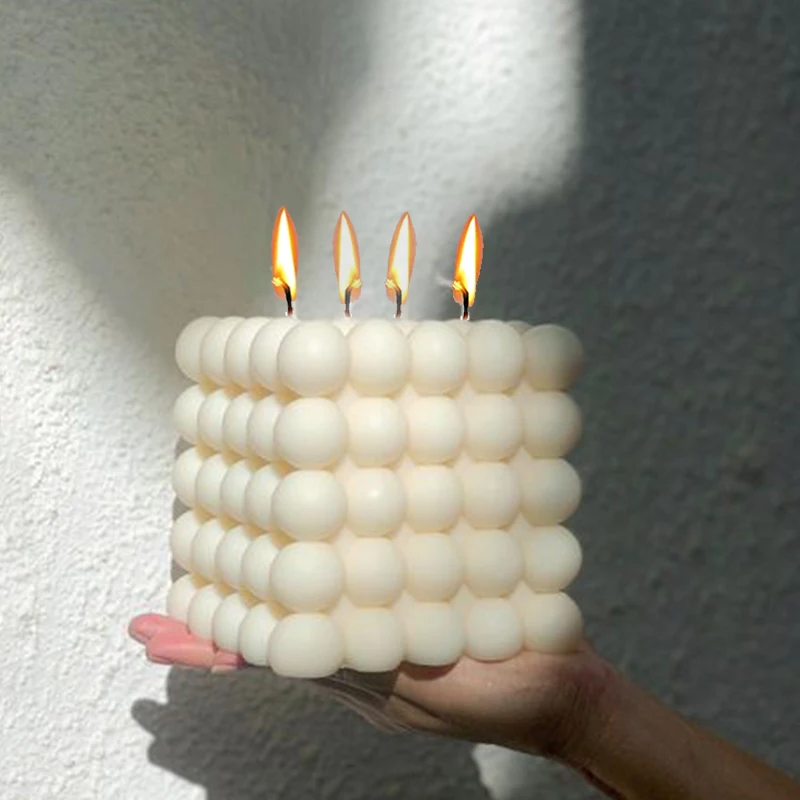 Large Bubble Cube Candles Sili - Candle Making Wax recensione e prezzo