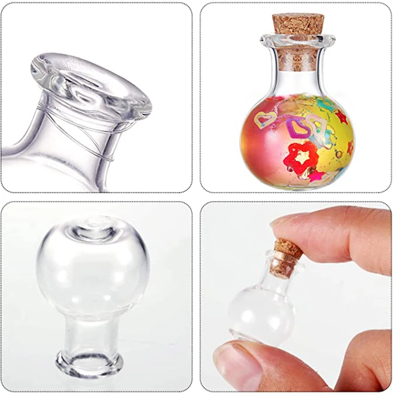 10Pcs Small Glass Bottles Mini - Candle Making Glass Jars recensione e prezzo