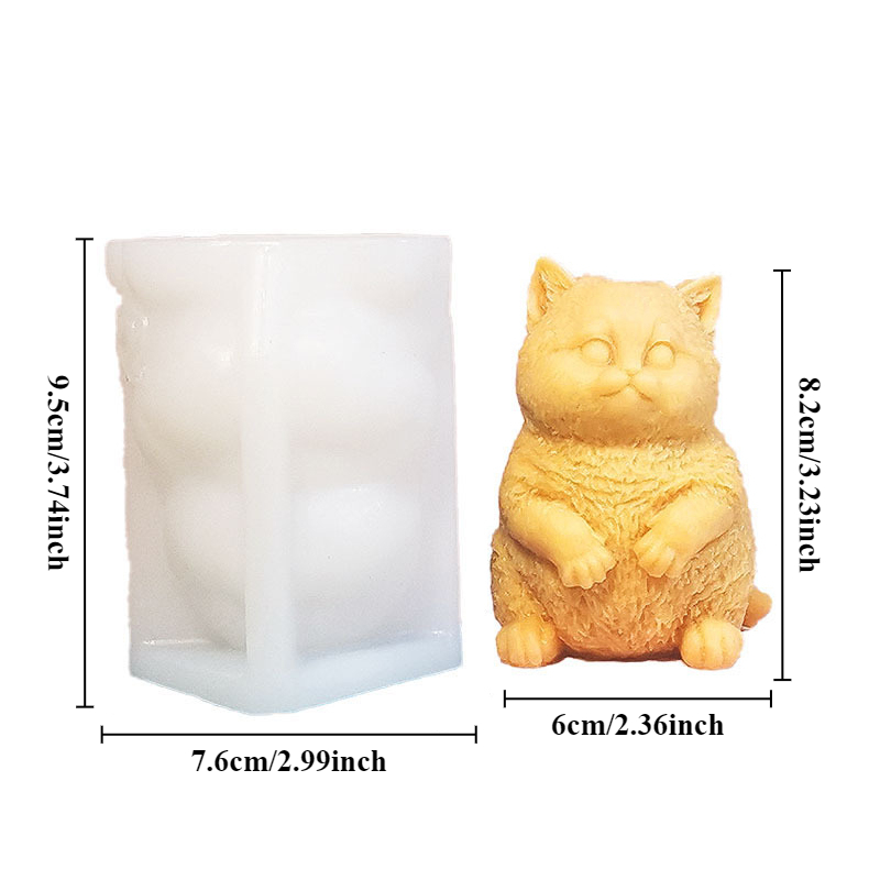 DIY Standing Fat Cat Silicone  - Candle Making Fat recensione e prezzo