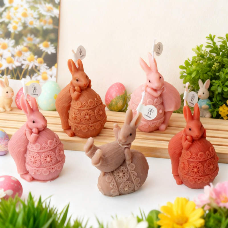 3D Easter Rabbit Silicone Mold - Candle Making Fat recensione e prezzo