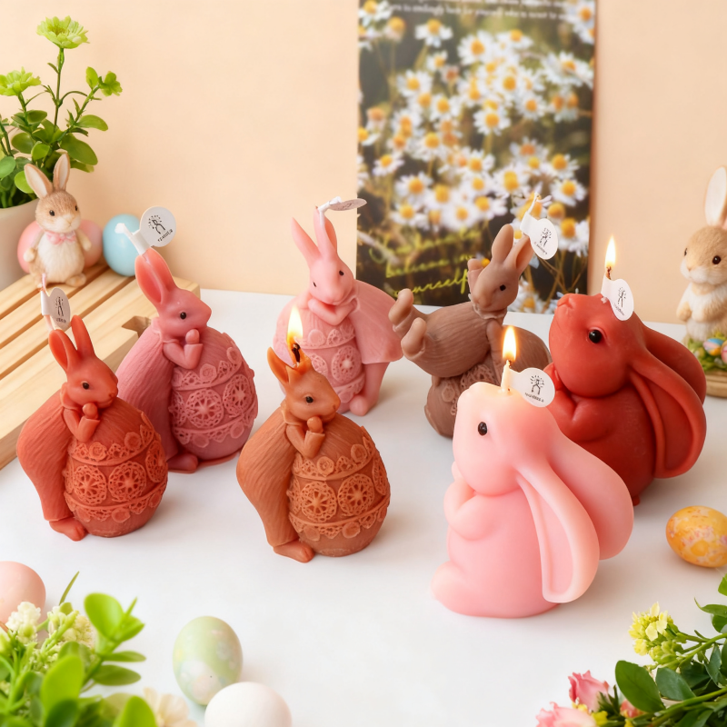 3D Easter Rabbit Silicone Mold - Candle Making Fat recensione e prezzo