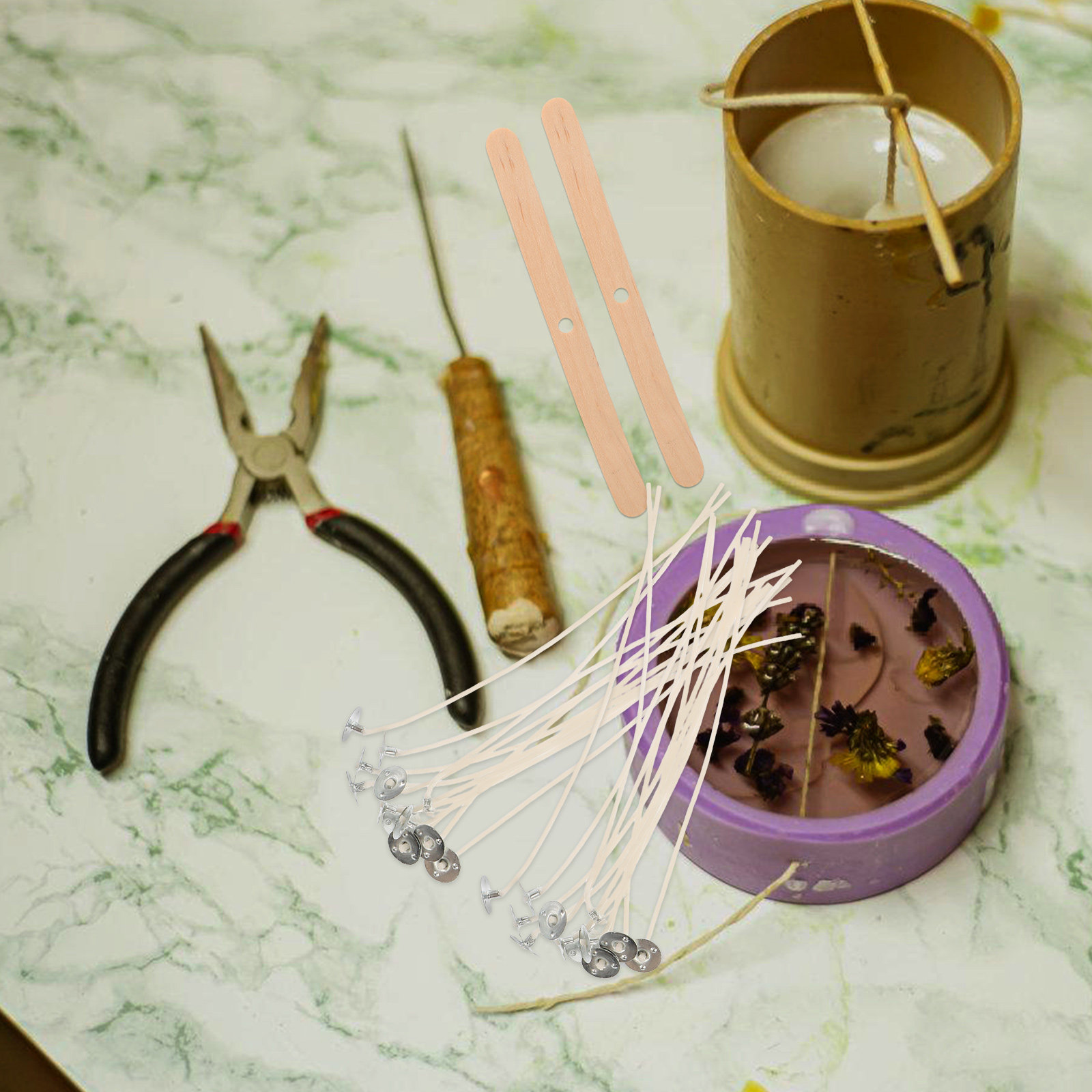 1Set Making Kit Wax Wicks for  - Candle Making Kit For Adults recensione e prezzo