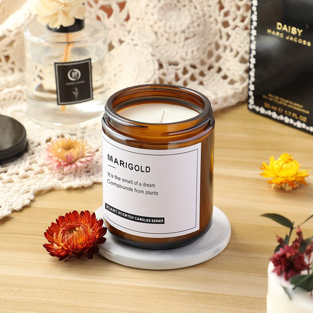 Empty Candle Jars, 8oz Amber G - Candle Making Glass Jars recensione e prezzo