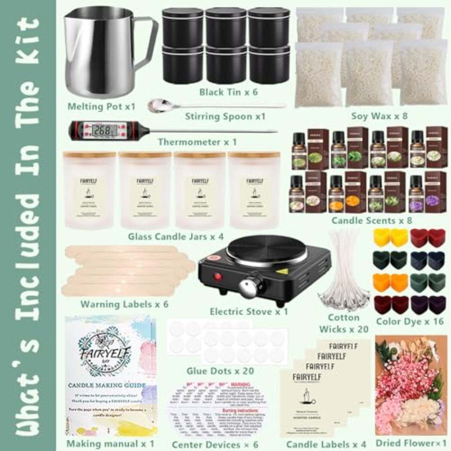 Premium Candle Making Kit with - Candle Making Kit For Adults recensione e prezzo