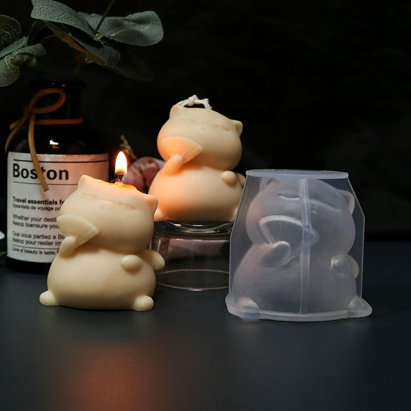 Cute Fat Cat Silicone Candle M - Candle Making Fat recensione e prezzo