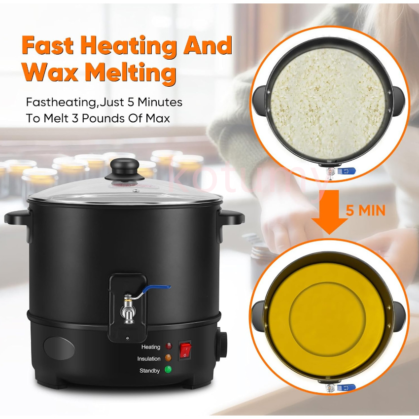EU US Plug Electric Melting Ca - Candle Making Wax recensione e prezzo