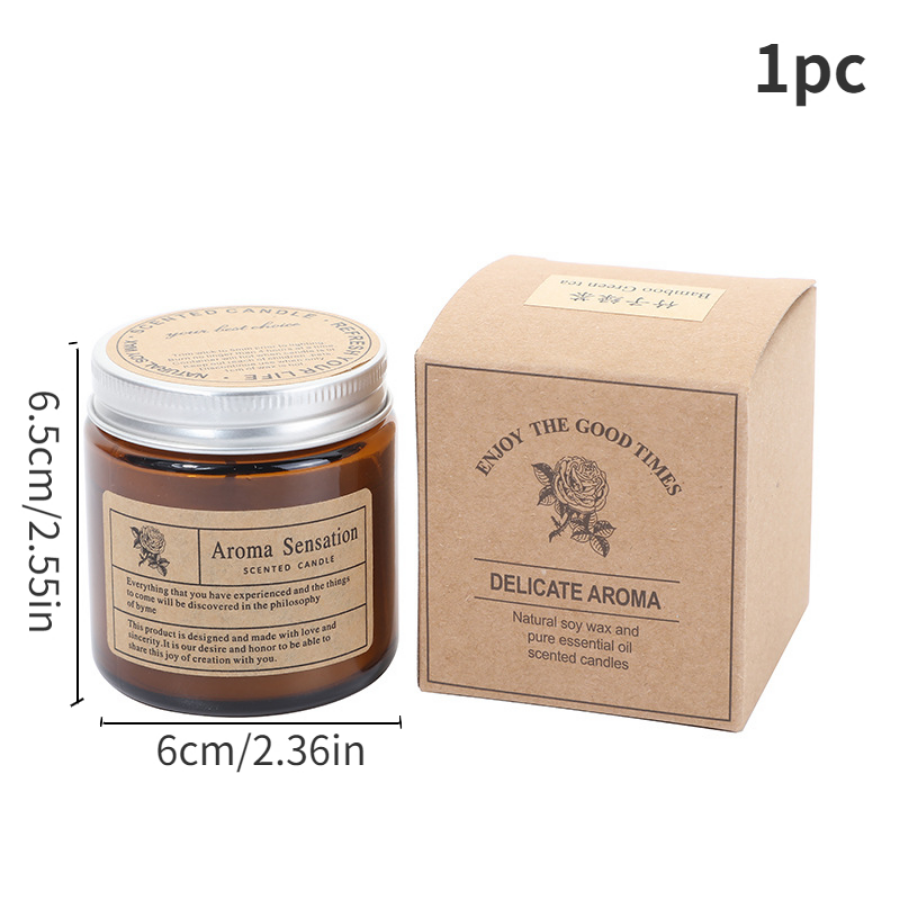 1pc Brown Glass Cup Aromathera - Candle Making Glass Jars recensione e prezzo