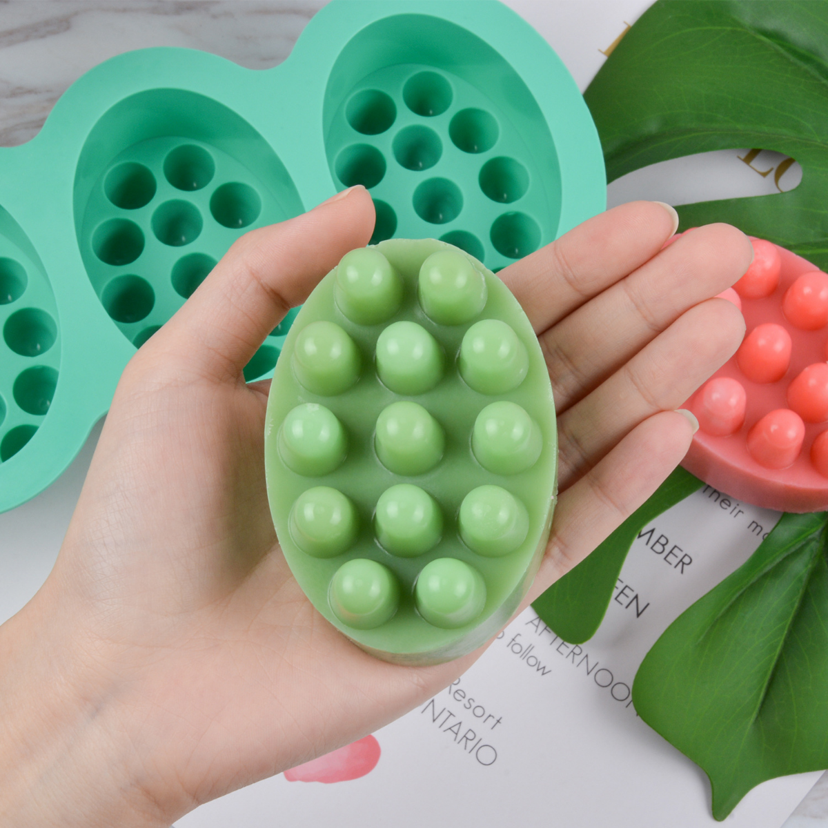 4 Hole Oval Massage Soap Silic - Candle Making Kit Diy recensione e prezzo